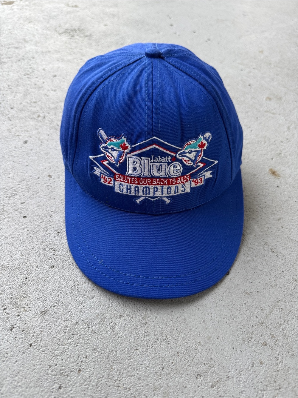 Vintage Toronto Blue Jays Strapback / 1992-1993 Back To Back / MLB / Labatt Blue